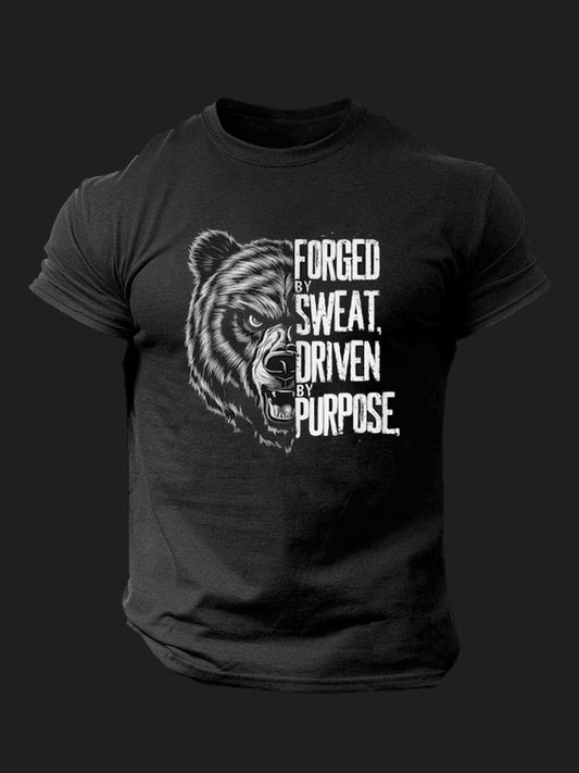 Wild Grizzly Bear BombApe Gym T-shirt