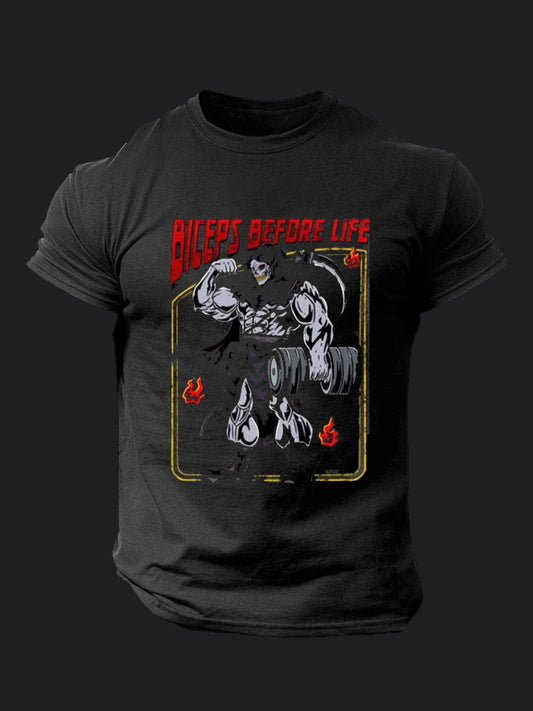 Biceps Before Life BombApe Gym T-shirt