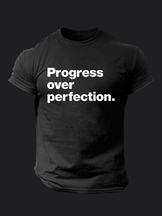 Progress Over Perfection BombApe Gym T-shirt