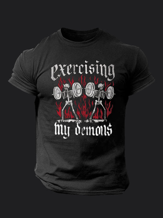 Exercising My Demons BombApe Gym T-shirt