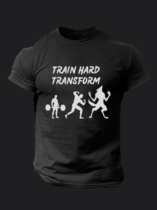 Train Hard Transform BombApe Gym T-shirt