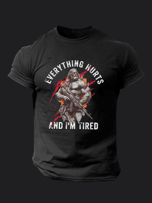 Everything Hurts and I'm Tired BombApe Gym T-shirt