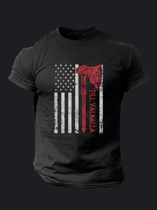 Viking Till Valhalla BombApe Gym T-shirt