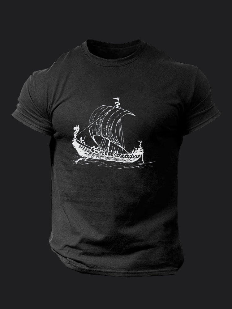 Viking Ship BombApe Gym T-shirt