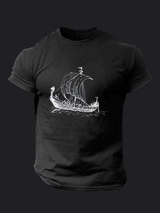 Viking Ship BombApe Gym T-shirt