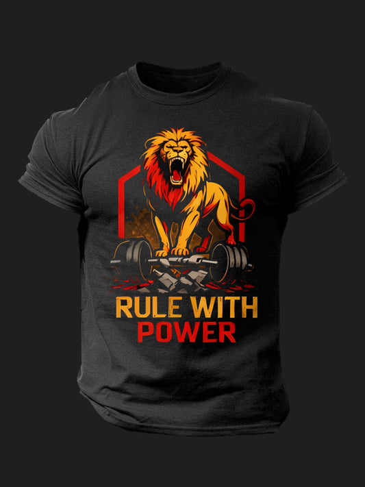 RULE WITH POWER BombApe Gym T-shirt