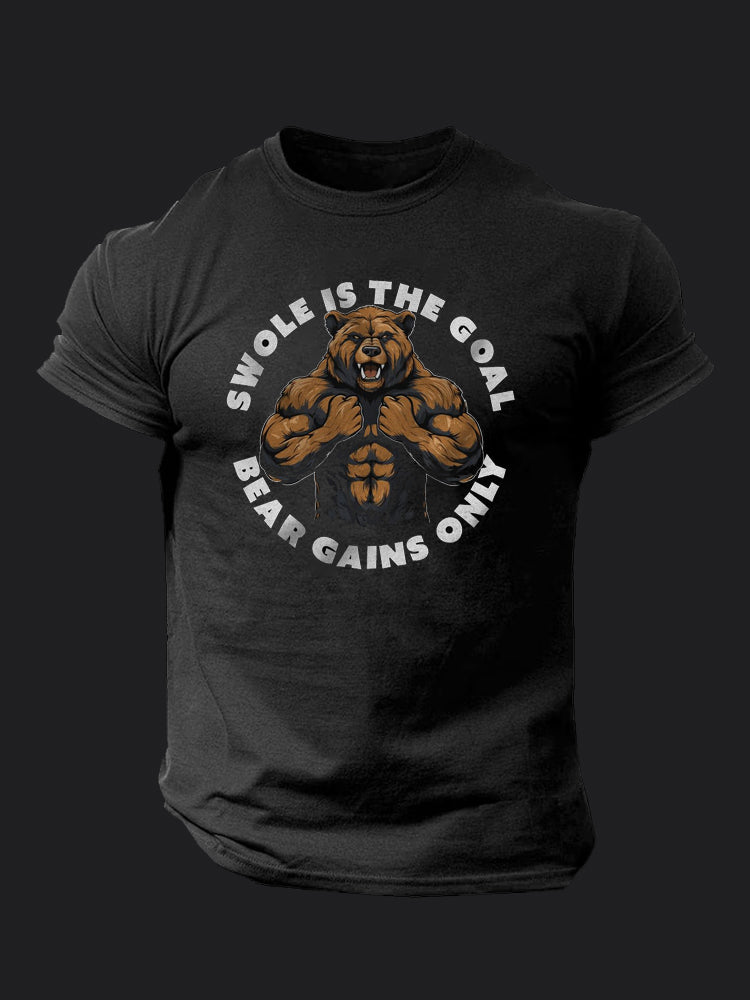 Swole Is The Goal BombApe Gym T-shirt