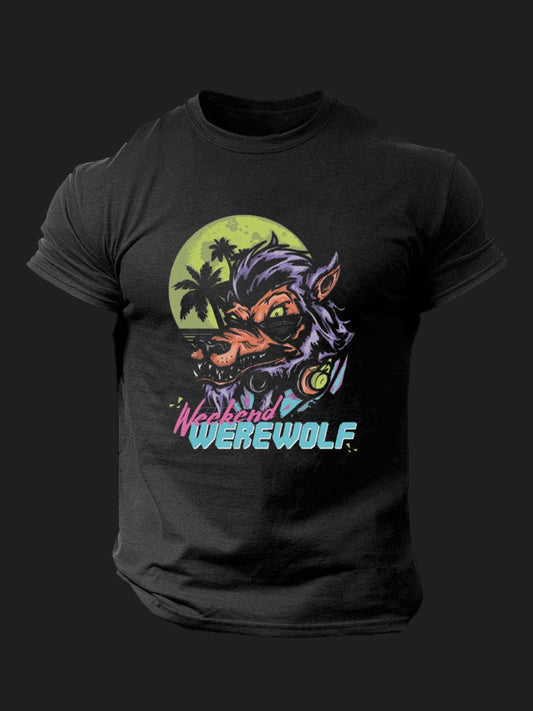 Weekend Werewolf  BombApe Gym T-shirt