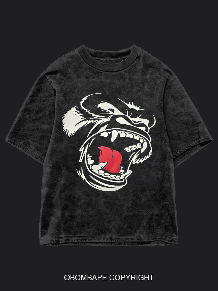 King Gorilla BombApe Washed Gym T-shirt