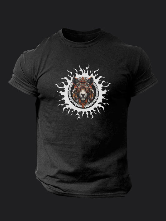 Tribal Lion BombApe Gym T-shirt