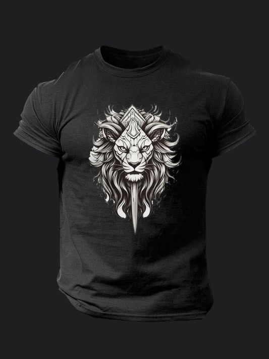 Warrior Spear Lion BombApe Gym T-shirt