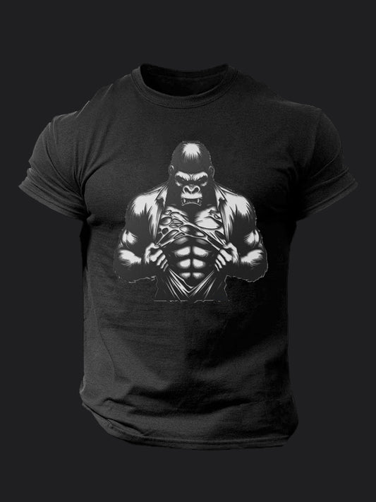 Muscular Gorilla BombApe Gym T-shirt