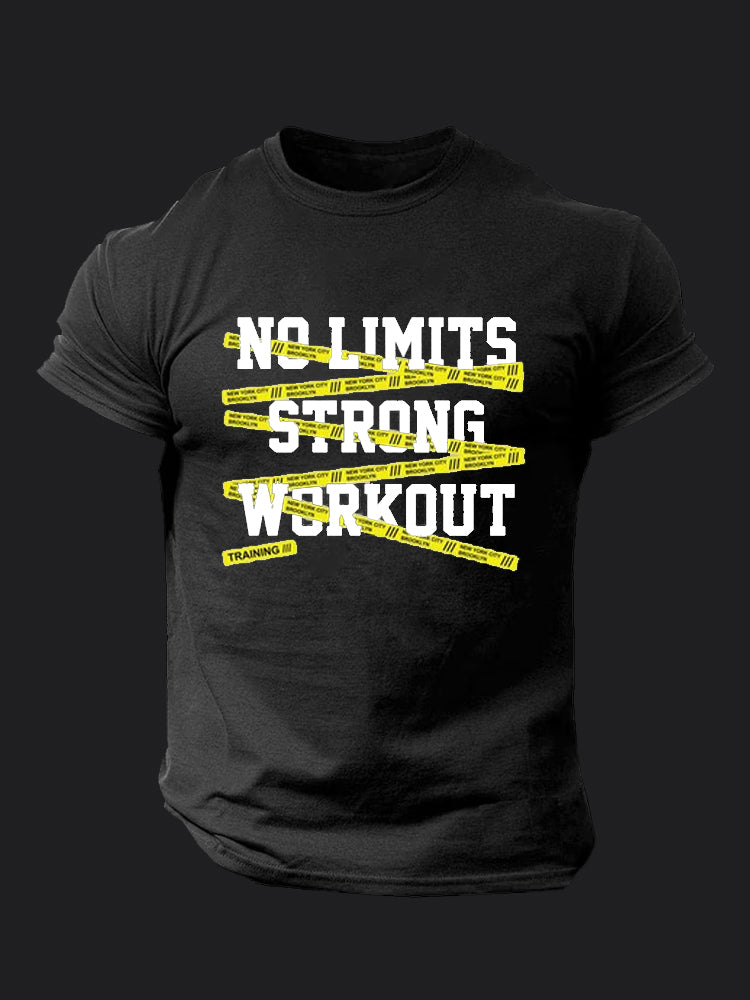 No Limit Strong Workout BombApe Gym T-shirt