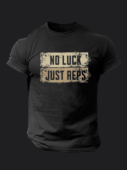 No Luck Just Reps BombApe Gym T-shirt