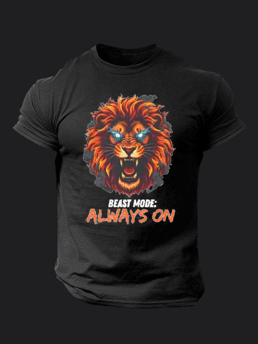 Fire Lion BombApe Gym T-shirt