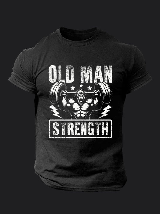Old Man Strength BombApe Gym T-shirt