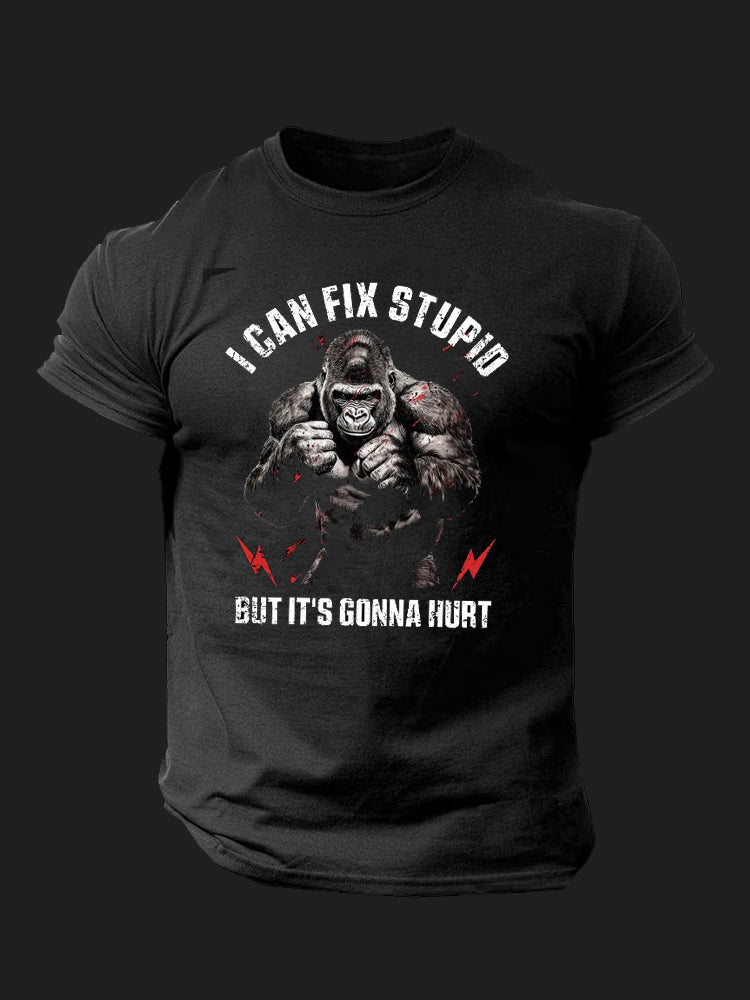 I Can Fix Stupid BombApe Gym T-shirt