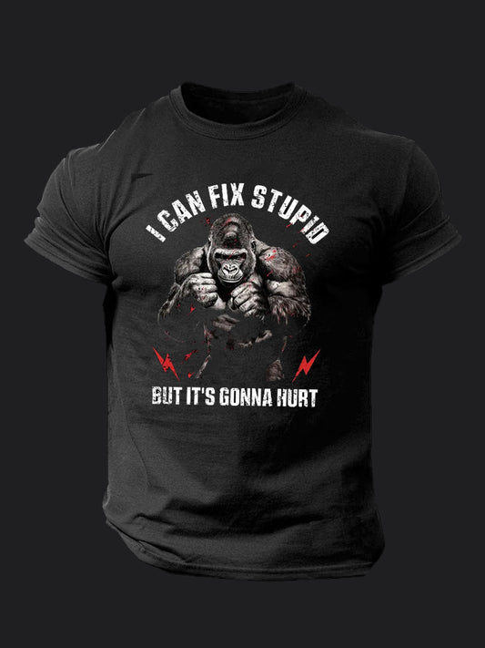 I Can Fix Stupid BombApe Gym T-shirt