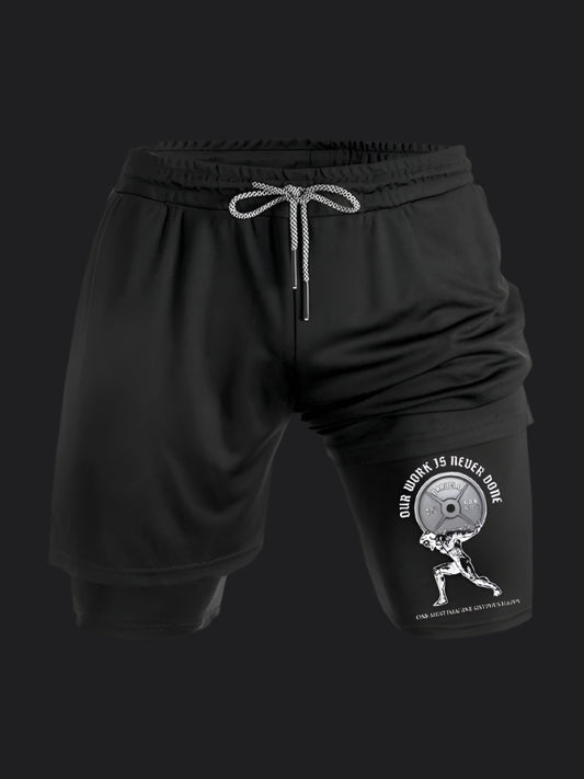 Our Workout is Never Done BombApe Performance Shorts