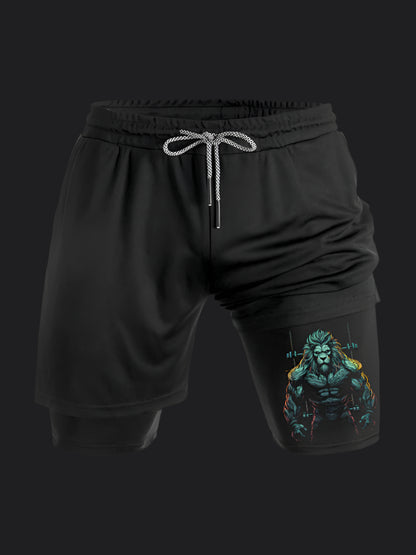 Muscular Lion BombApe Performance Shorts