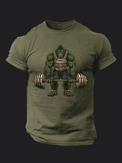 Gorilla Soldier BombApe Gym T-shirt