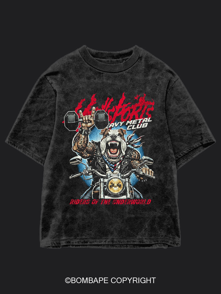 Metal Club BombApe Washed Gym T-shirt