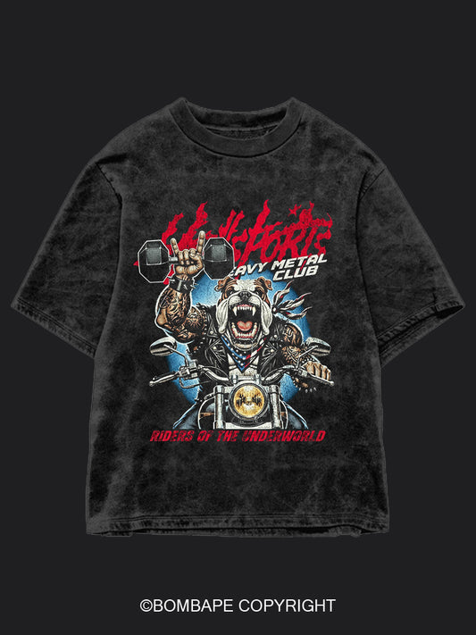 Metal Club BombApe Washed Gym T-shirt