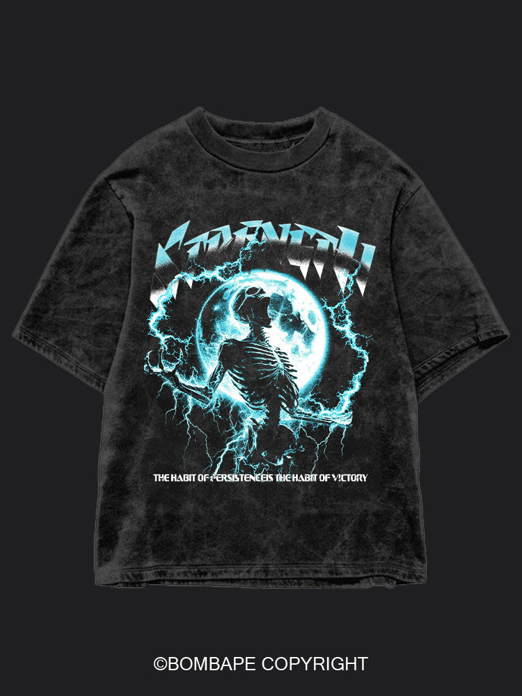 Skull BombApe Washed Gym T-shirt