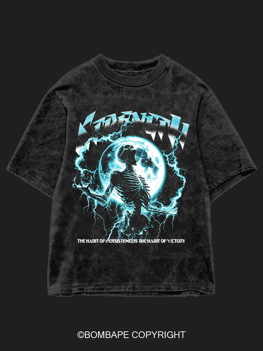 Skull BombApe Washed Gym T-shirt