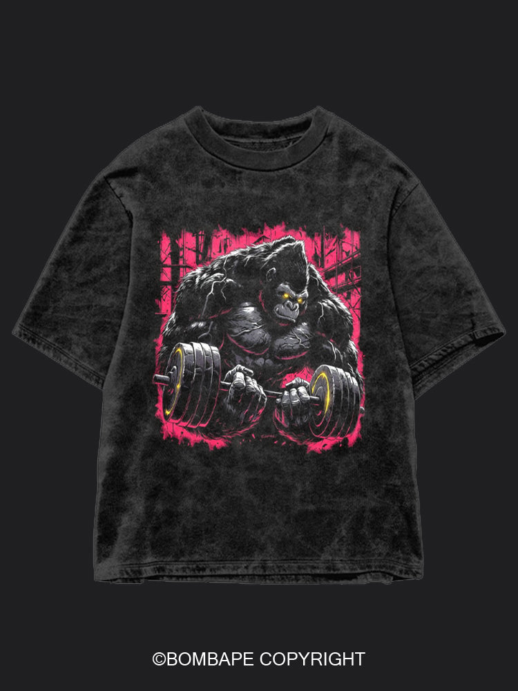 Gorilla BombApe Washed Gym T-shirt