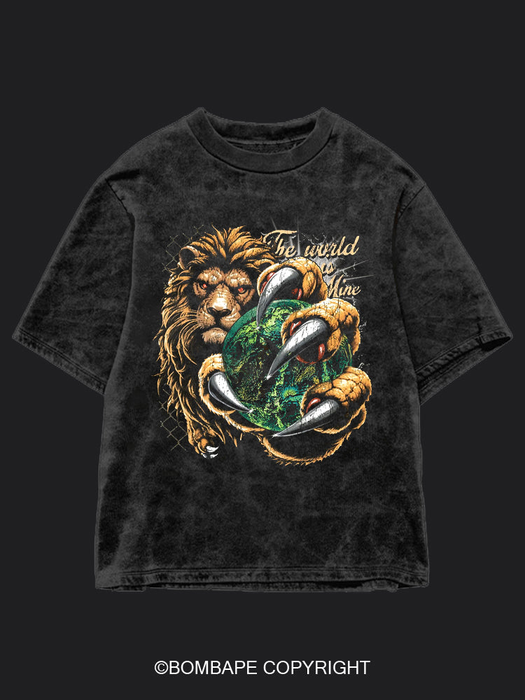 The Lion BombApe Washed Gym T-shirt