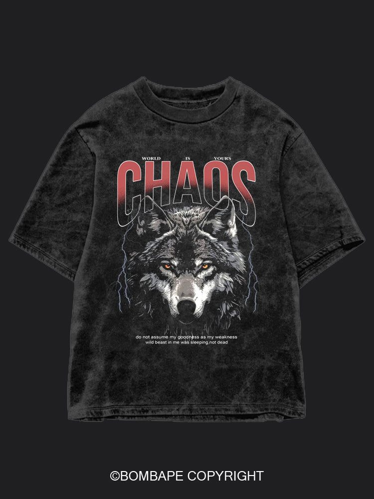 Chaos BombApe Washed Gym T-shirt