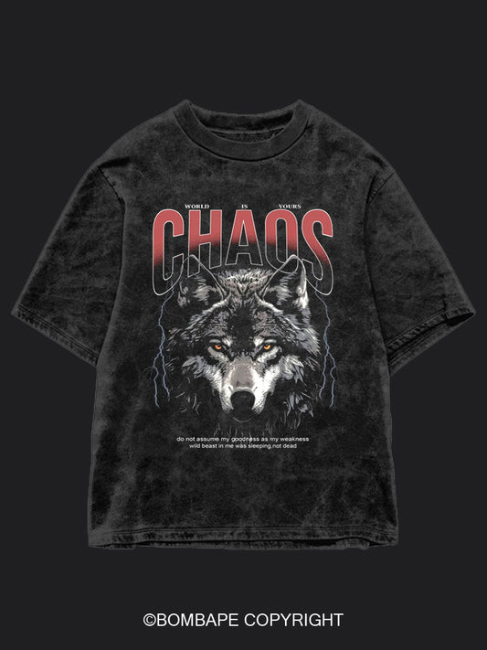 Chaos BombApe Washed Gym T-shirt