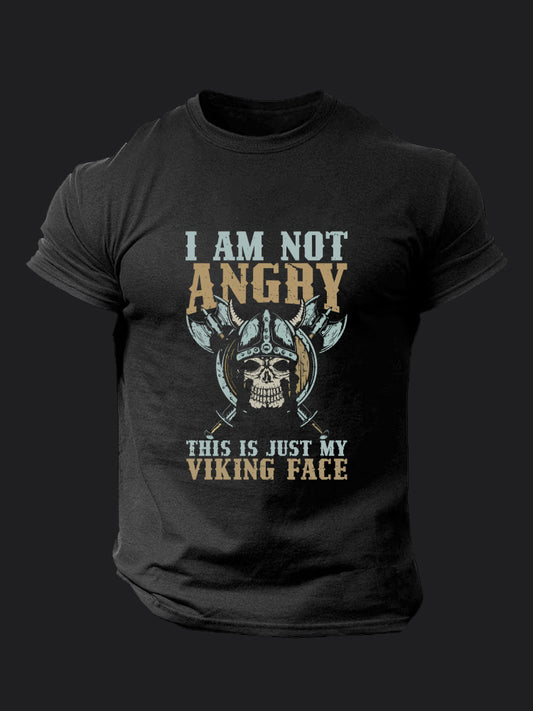 I'm Not Angry This Is My Viking Face BombApe Gym T-shirt