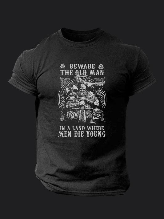 Beware Old Man BombApe Gym T-shirt