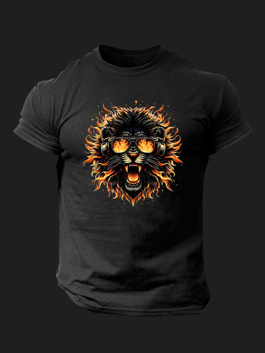 Fire Lion BombApe Gym T-shirt