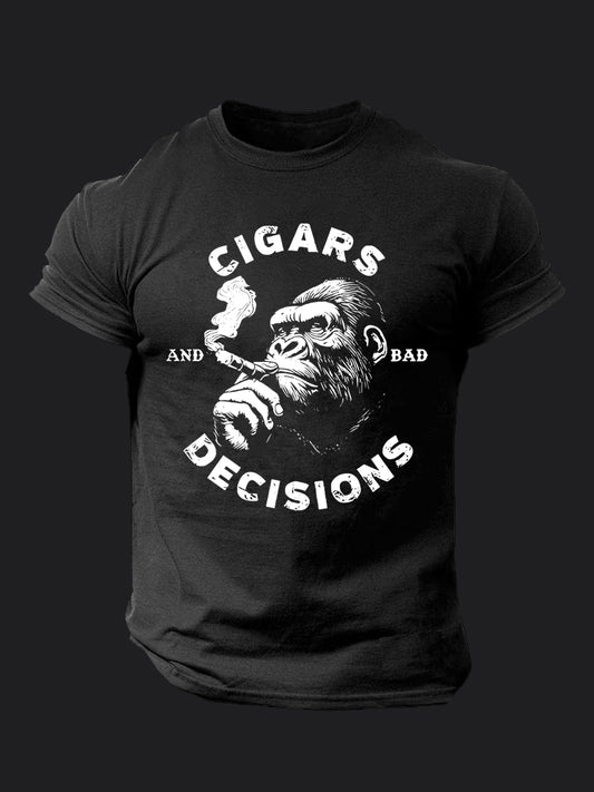 Cigars Decision BombApe Gym T-shirt