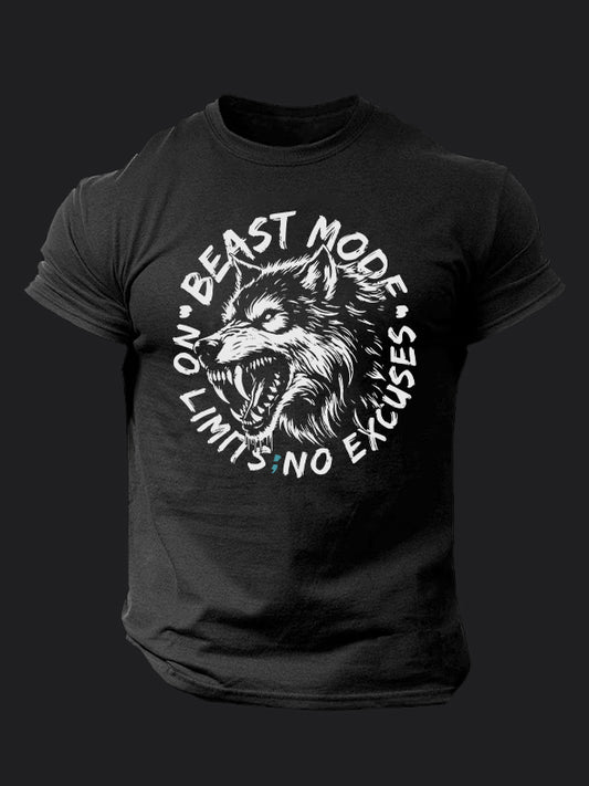 Beast Mode Wolf BombApe Gym T-shirt