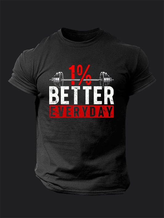 1% Better Everyday BombApe Gym T-shirt