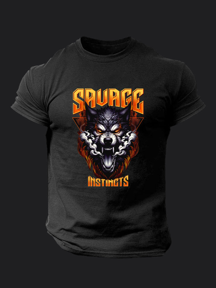 Fierce Wolf BombApe Gym T-shirt
