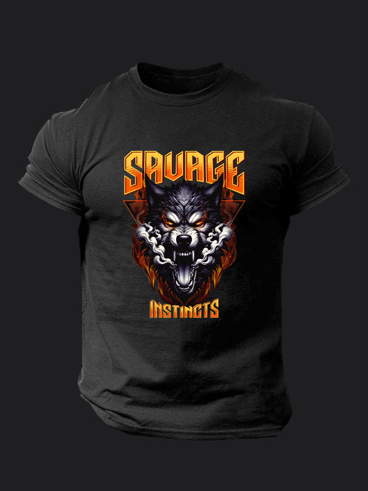 Fierce Wolf BombApe Gym T-shirt