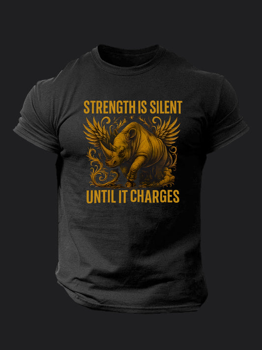 Strength Is Silent BombApe Gym T-shirt