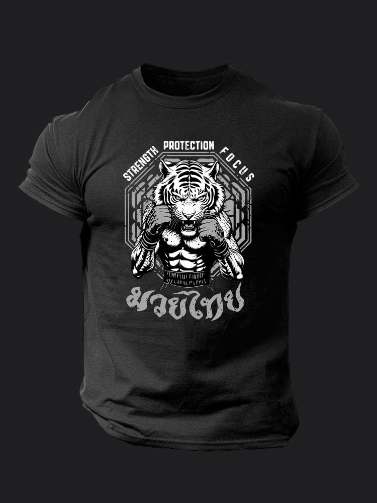 Tiger Fighter BombApe Gym T-shirt