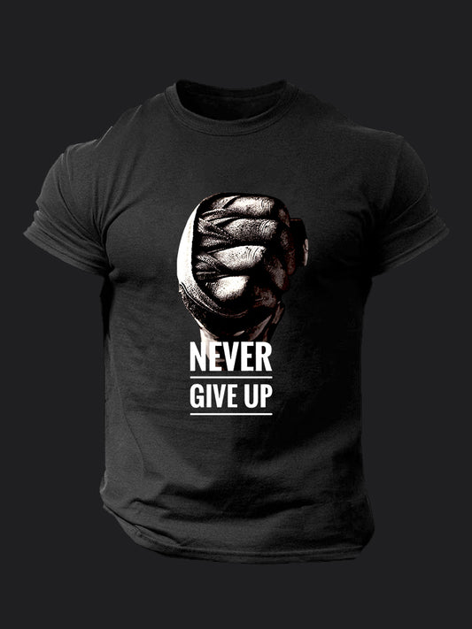 Never Give Up BombApe Gym T-shirt