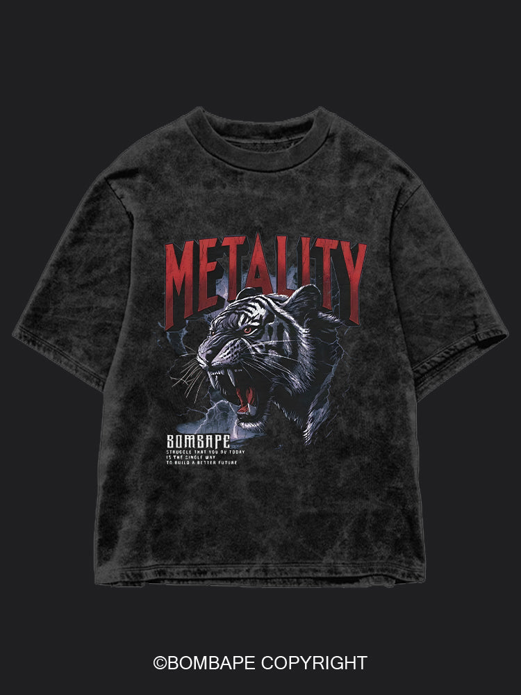 Metality BombApe Washed Gym T-shirt