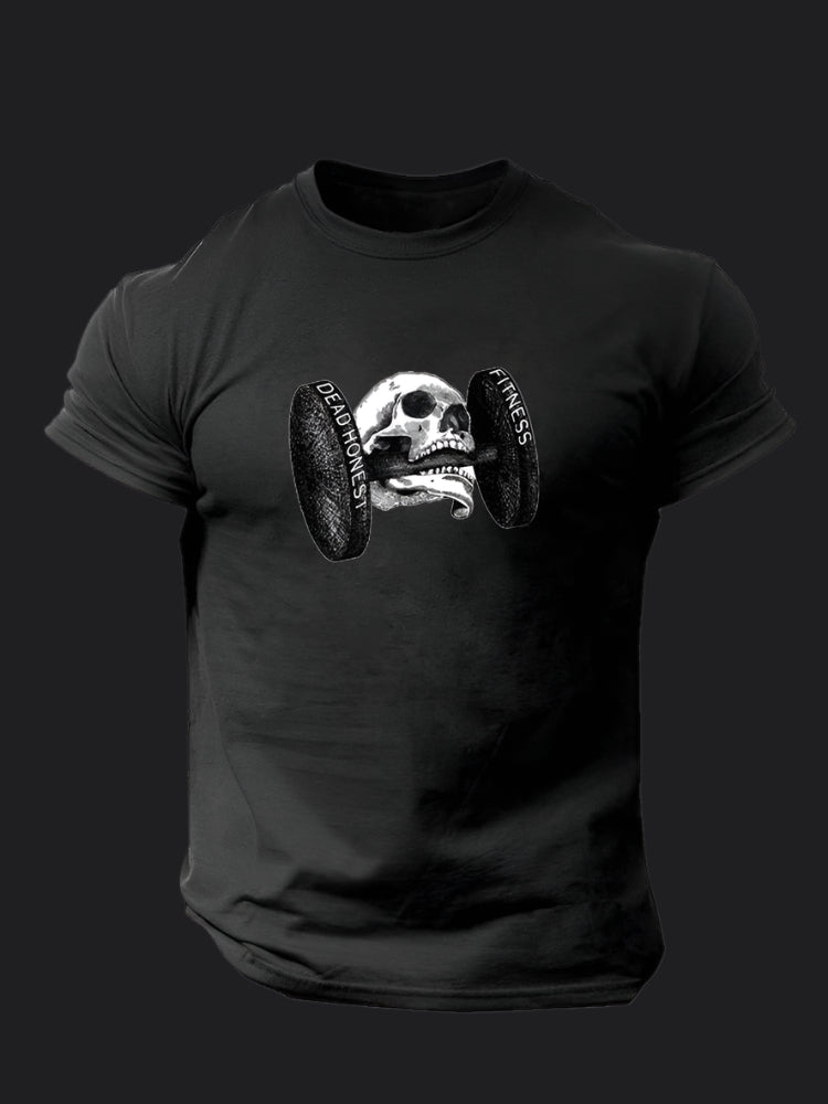 Dead Honest Fitness Skull GymT-shirt