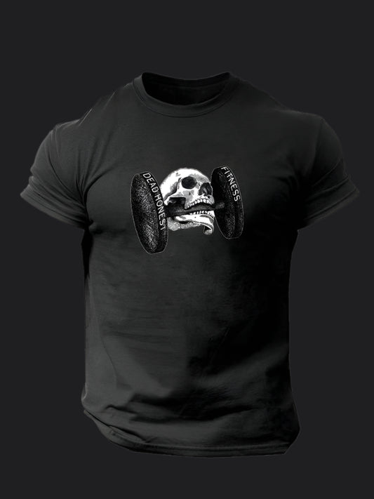 Dead Honest Fitness Skull GymT-shirt