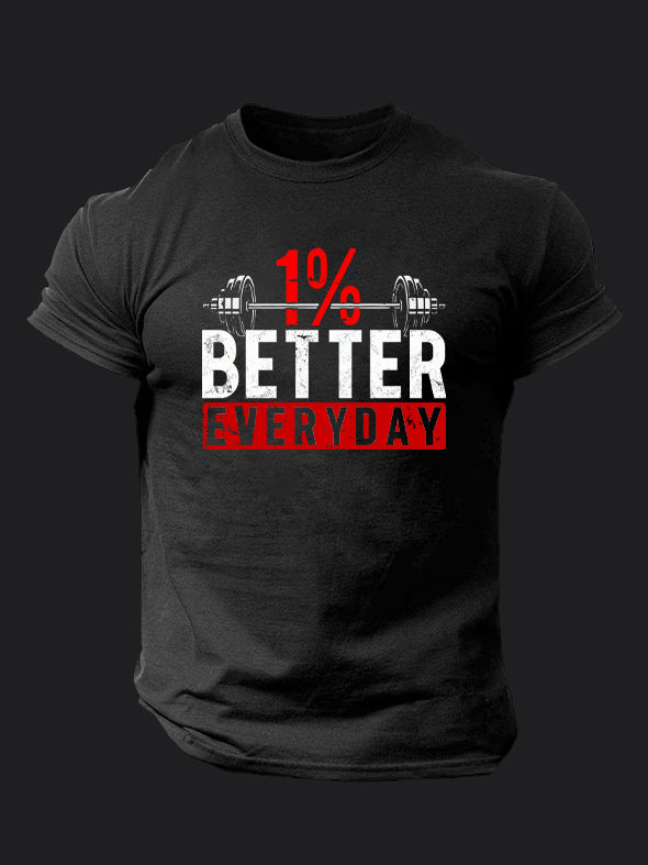 1% Better Everyday BombApe Gym T-shirt